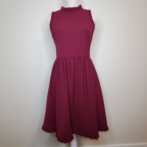 kate spade Dresses & Skirts - Kate Spade Plum Ma Cherie Fit & Flare Dress